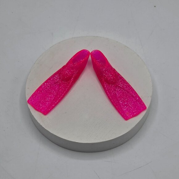 Barbie Hot Pink Glitter Flippers - Picture 1 of 4